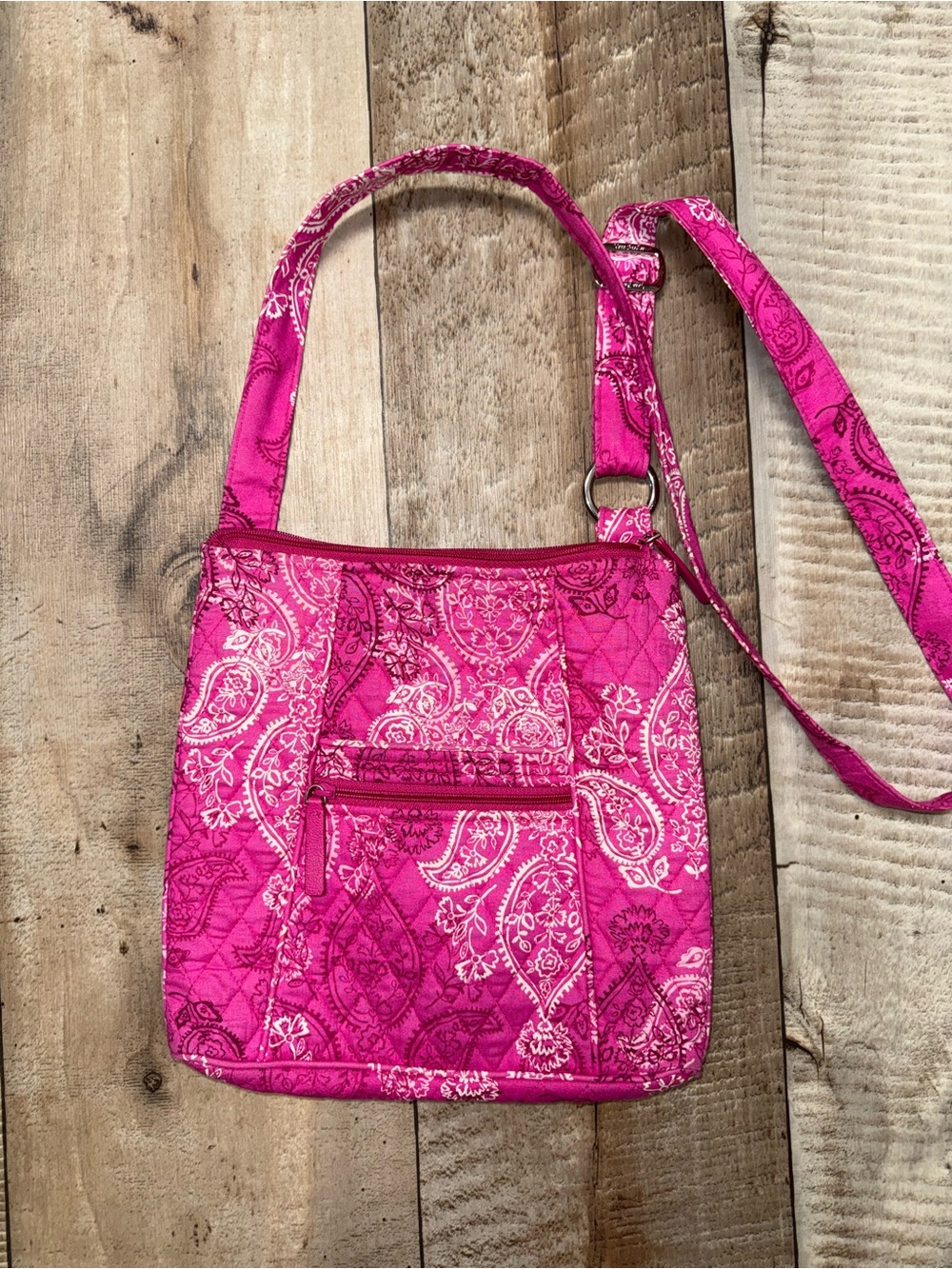 Vera Bradley Pink Quilted Crossbody Bag - Women